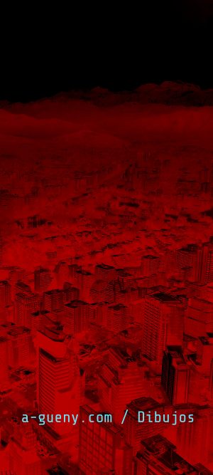 005 Avenida Apoquindo y la cordillera de Los Andes - Santiago, Chile - e-Comic Corvi 2050