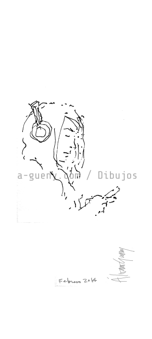 DIBUJO EN EL TREN SUBTERRÁNEO